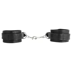 NOIR RION - adjustable faux leather wrist cuffs (black)