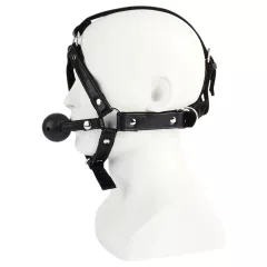 NOIR RION - adjustable, bit-gag mouthpiece (black)