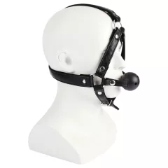 NOIR RION - adjustable, bit-gag mouthpiece (black)