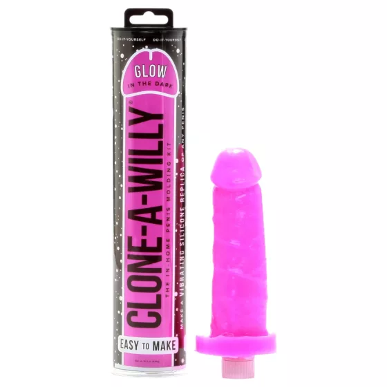 Clone-a-Willy - Glow-in-the-Dark Penis Clone Kit (Pink)
