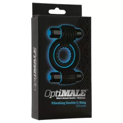Doc Johnson Optimale - vibrating double penis ring (black)
