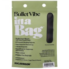   Doc Johnson Bullet Vibe - Rechargeable, Water-resistant Vibrator (Black)
