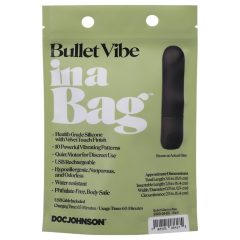   Doc Johnson Bullet Vibe - Rechargeable, Waterproof Black Vibrator