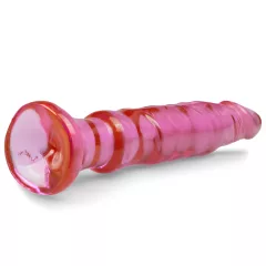 Crystal Jellies - suction‑cup anal dildo (pink)