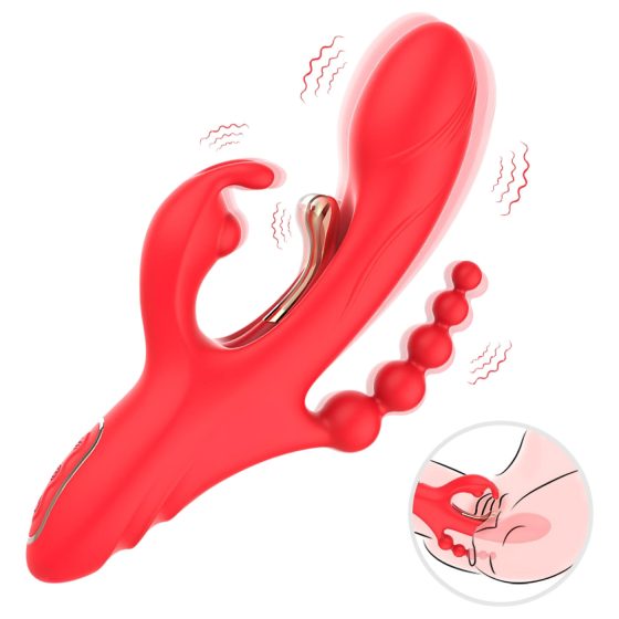Bestoy - 3-Prong, Tongue Vibrator (Red)