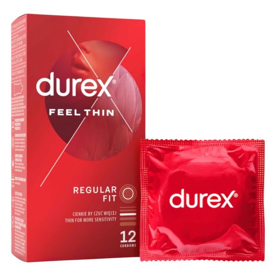 Durex Feel Thin - Natural Sensation Condoms (12 Pack)