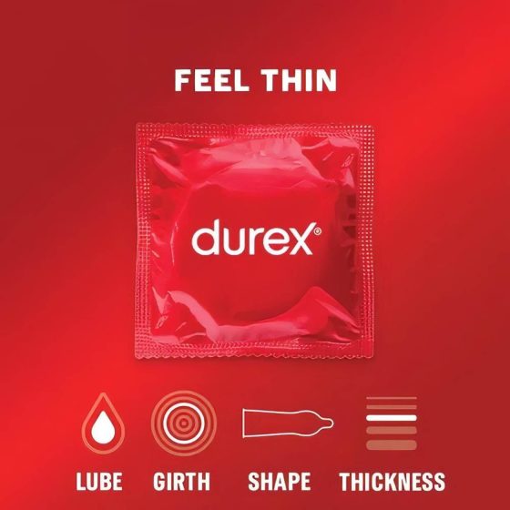 Durex Feel Thin - Natural Sensation Condoms (12 Pack)