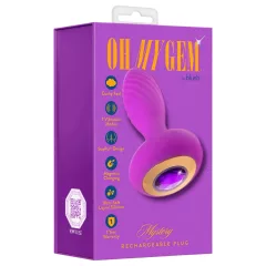 Oh My Gem – Vibrating Anal Plug with Gem (Purple)