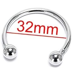 Stainless Metal Glans Ring – for ejaculation delay (32 mm)