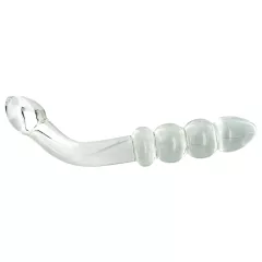 Prisms Hamsa - Double-Ended G-Spot Glass Dildo (Clear)