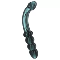 Prisms Hamsa - Dual-Ended G-Spot Glass Dildo (Green)