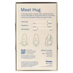 Dame Hug - Adjustable Vibrating Penis Ring (Green)