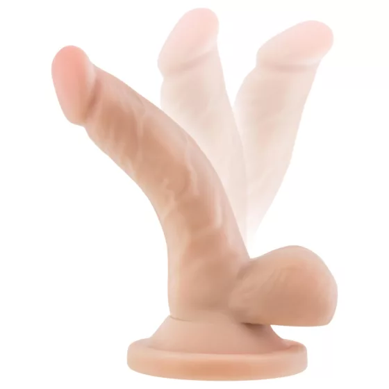 Dr. Skin 4 - Realistic Suction Cup Dildo with Balls - Natural (12cm)