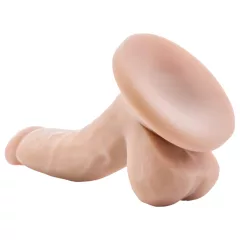   Dr. Skin 4 - Realistic Suction Cup Dildo with Balls - Natural (12cm)