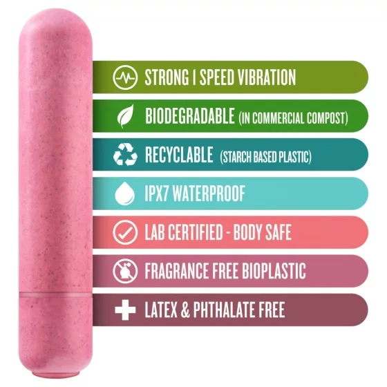Gaia Eco M - Eco-Friendly Vibrator (Coral) - Medium