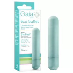 Gaia Eco M - eco-friendly vibrator (turquoise) - medium size