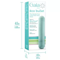 Gaia Eco M - eco-friendly vibrator (turquoise) - medium size