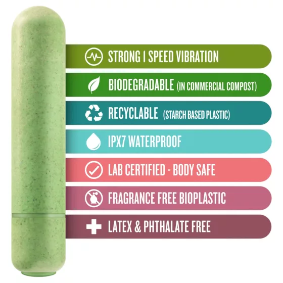 Gaia Eco M - Eco-Friendly Vibrator (Green) - Medium
