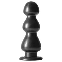 Blush Jet - Black Suction Bead Dildo