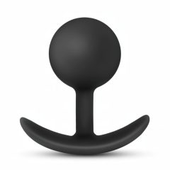Anal Adventures Platinum - Black Anal Plug