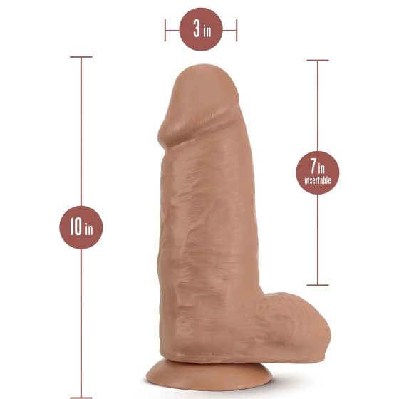 Blush Chub - realistic suction cup dildo - 17.7 cm (natural)