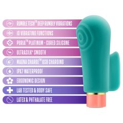 Blush Aria - stimulating finger vibrator (green)