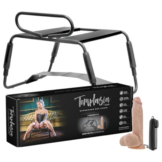 Temptasia - Pleasure Chair with Vibrator (Black-Natural)