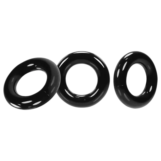 OXBALLS - Trio of Penis Rings (Black)