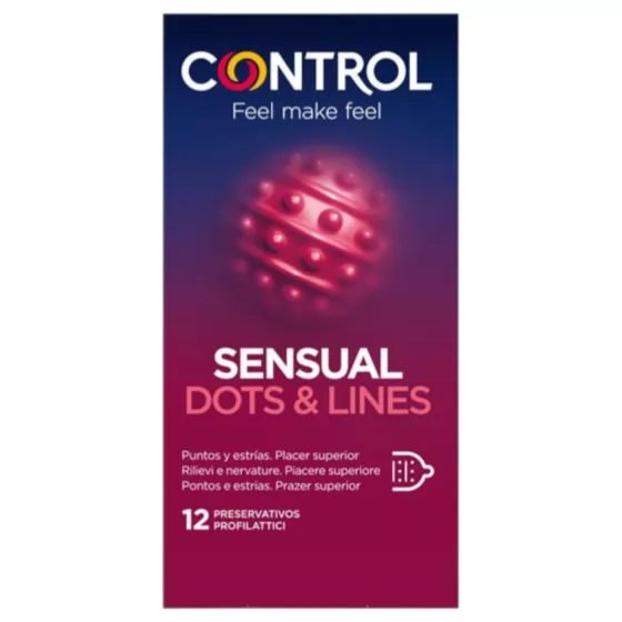 Control - Ribbed & Dotted Condoms (12 pcs)
