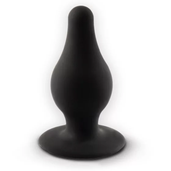 SILEXD Model 2 - heat‑responsive silicone anal plug (black) - S