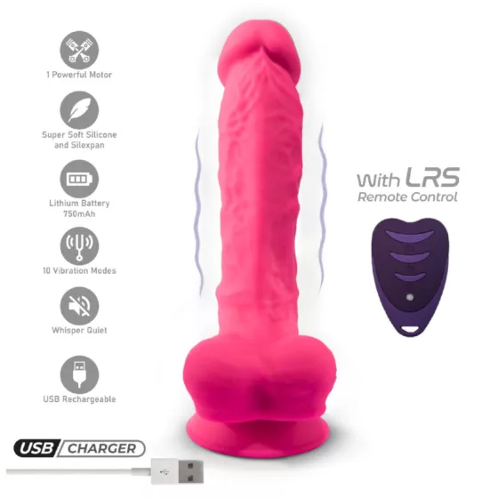 Silexd - Pink Remote-Controlled Suction Cup Vibrator