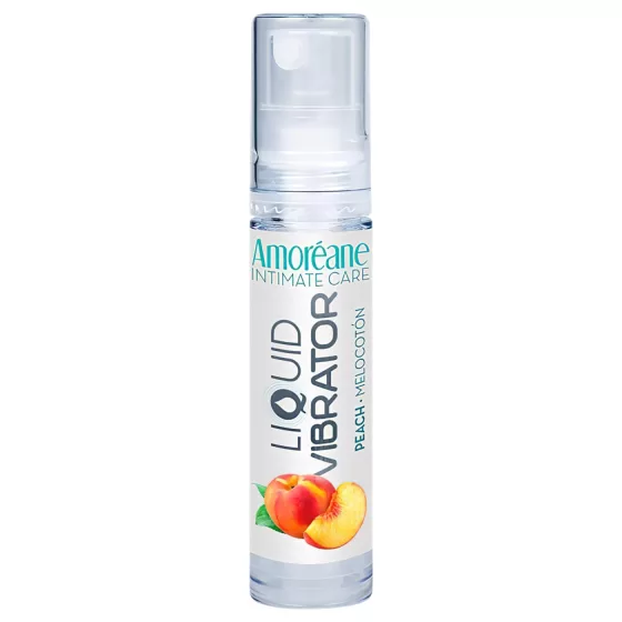 Amoréane - liquid vibrator stimulating lubricant, peach (10 ml)