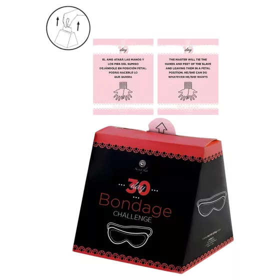 Secret Play 30 Day Bondage Challenge - bondage challenge card game (English, Spanish)