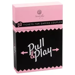   Secret Play Pull & Play - erotic card game for couples (50 cards) - in 7 languages
