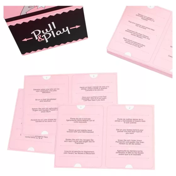 Secret Play Pull & Play - erotic card game for couples (50 cards) - in 7 languages