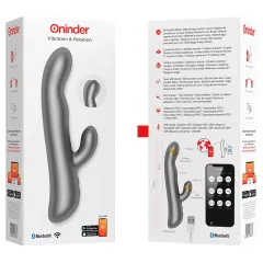   Oninder Oslo - thrusting, rotating clitoral-arm vibrator (black)