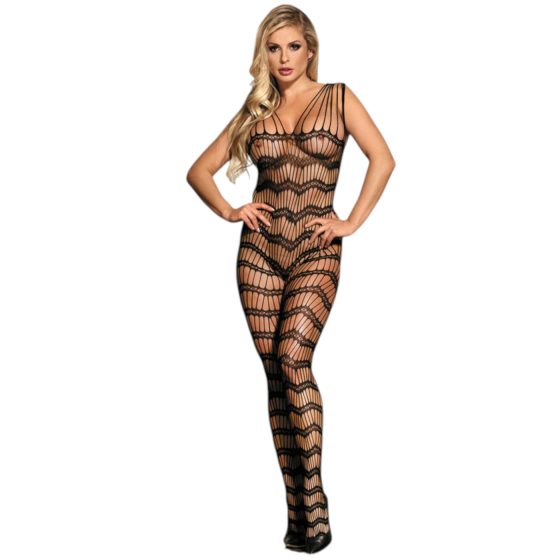 Subblime 951696 - Black Fishnet Bodysuit - Sizes S-L