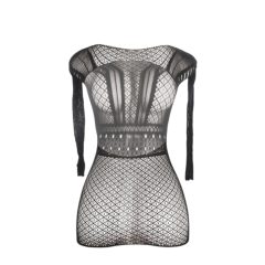 Subblime 951931 - Open-Back Net Dress - Black - S-L