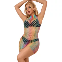 Subblime 952433 - Rainbow Mesh Dress - S-L