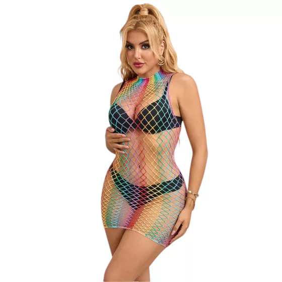 Subblime 952433 - Rainbow Mesh Dress - S-L