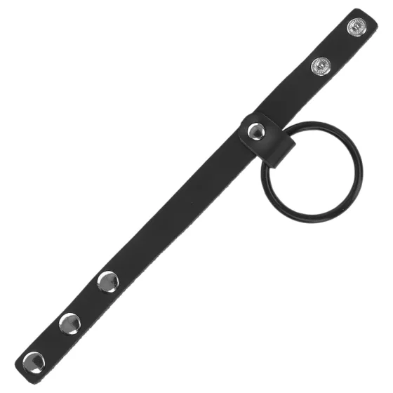 Kink - Faux Leather Penis Ring (Black)