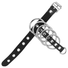 Kink - Black Metal Ringed Penis Ring