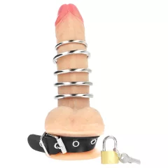 Kink - Black Metal Ringed Penis Ring