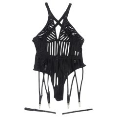 Subblime 954147 - Striped Bodysuit Set - (Black)