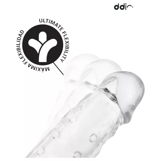 Addicted Toys - 23cm Translucent Penis Sleeve with Ball Ring