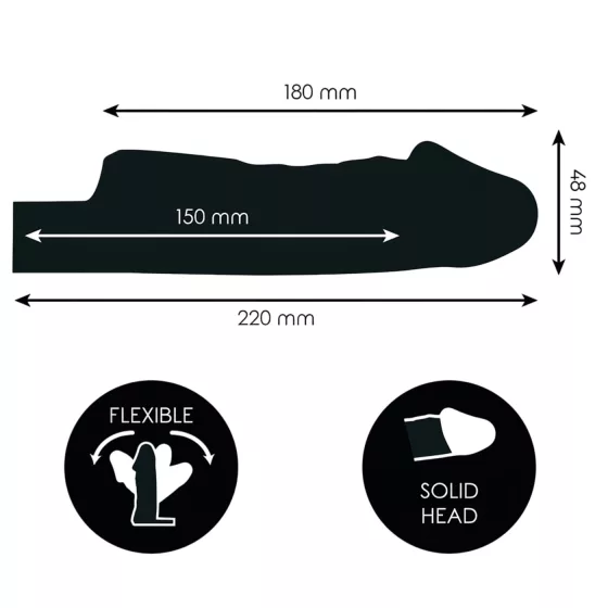 Addicted Toys - 27 cm Translucent Sleeve with Ball Ring