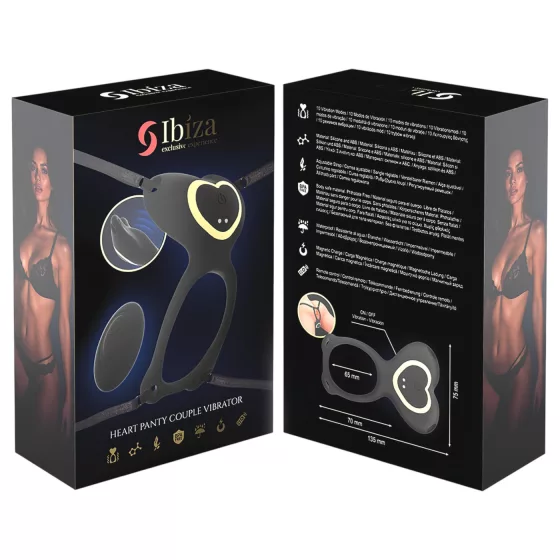 IBIZA - Strap-On Clitoral Vibrator (Black)