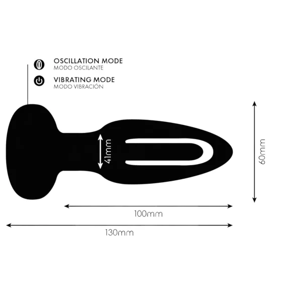Addicted Toys - Black Tongue Motion Anal Vibrator