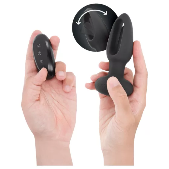 Addicted Toys - Black Tongue Motion Anal Vibrator