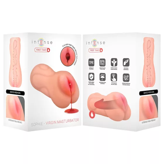 Intense First Time Sophie - lifelike virgin vagina masturbator (flesh-coloured)